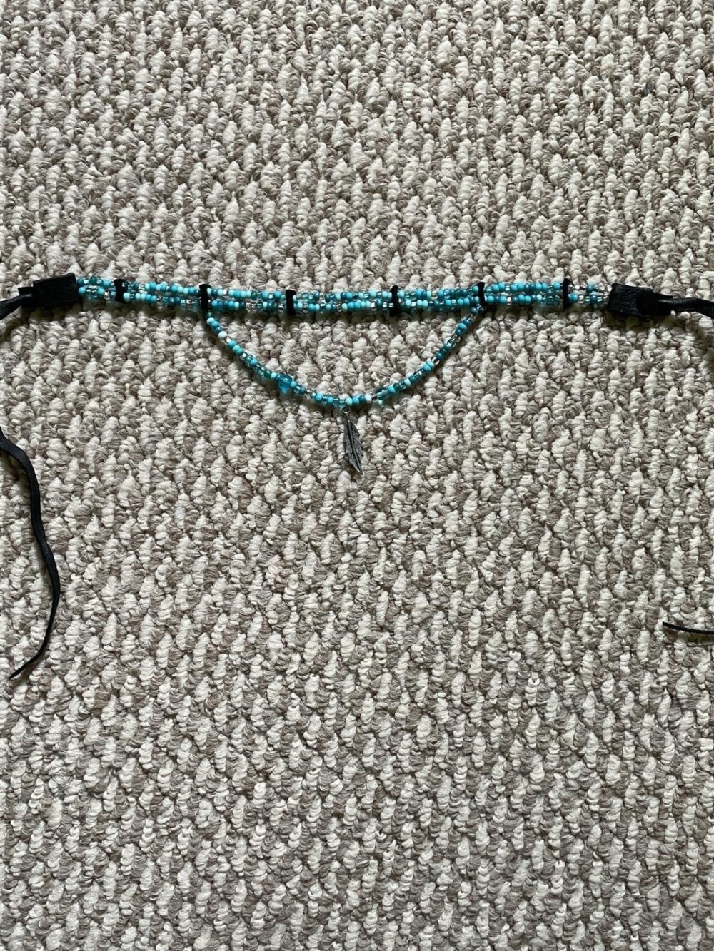 Turquoise Beaded Double-Row Waist/Body Chain
